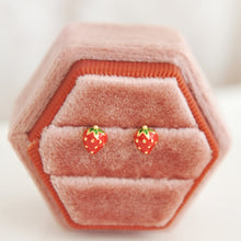 Sweet Summer Strawberry Stud Earrings