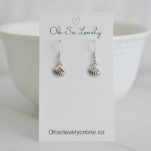 Clam Shell drop earrings