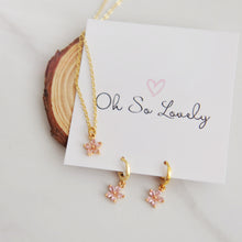 Aurelia Pink Flower Necklace