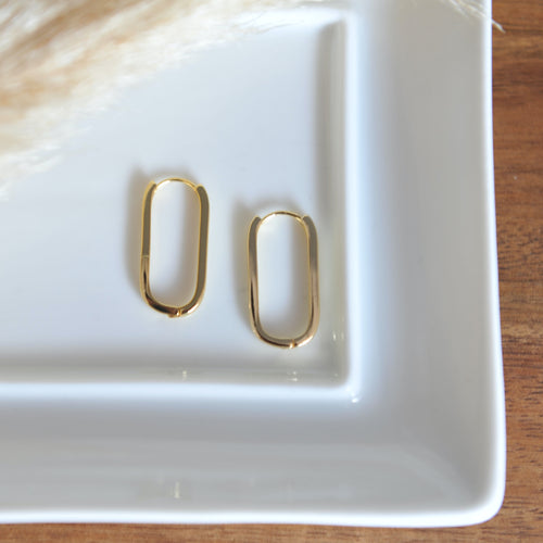 Geneva long Rectangle Hoop