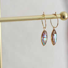 Florence Abalone Shell Hoop Earrings