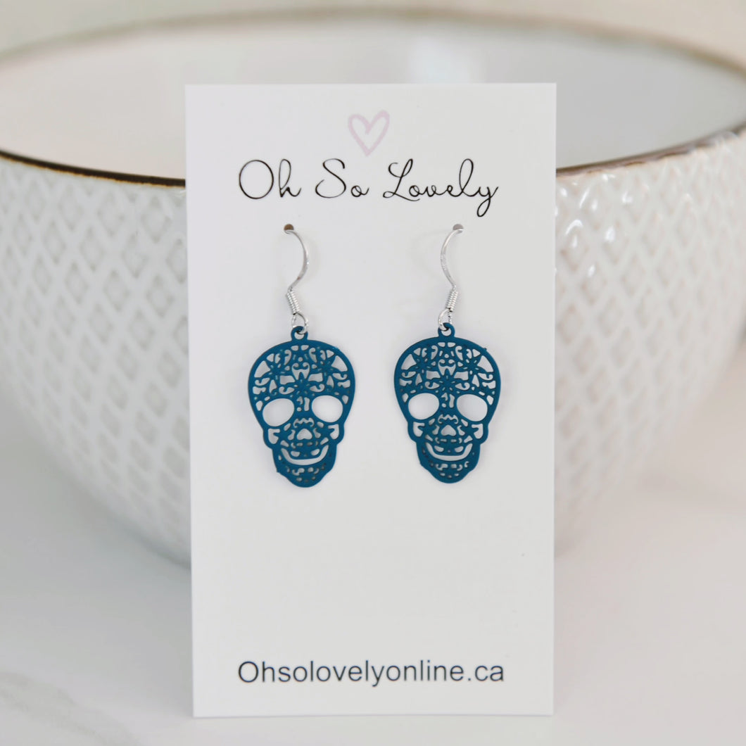 Dakota Skull Drop Earrings