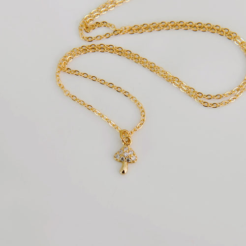 Meadow Mushroom Necklace