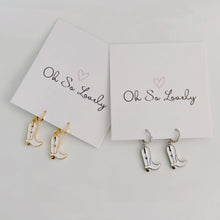 Kataleya Cowboy Boot Huggie Hoops