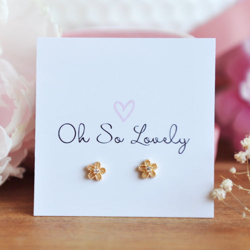 LEAH Flower Studs