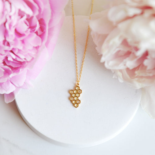 HONEY BEE COMB Necklace