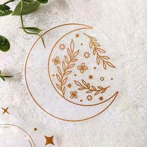 Floral Moon Suncatcher