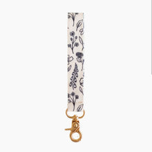 Pressed Floral Wristlet Keychain