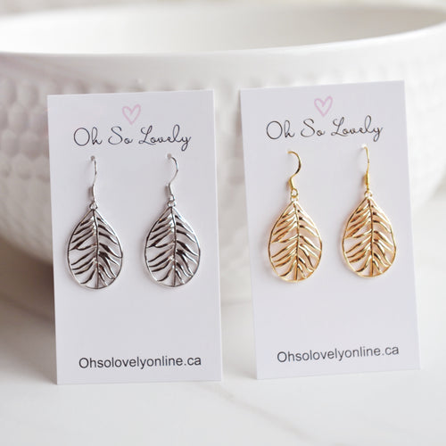 LANA Gold Leaf Earrings