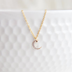 REESE Opal Moon Necklace