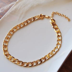 Chunky Flat Link Necklace