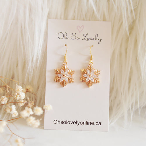 Paige Snowflake Earrings