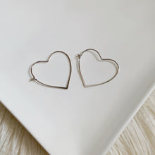 Heart Hoops Gold and Silver