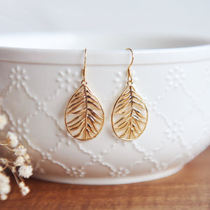 LANA Gold Leaf Earrings