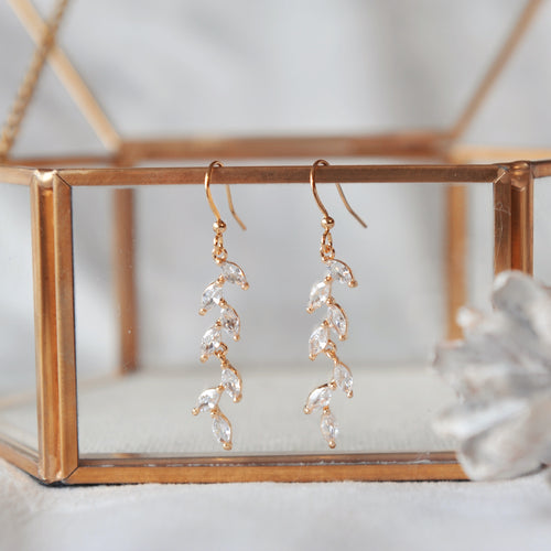Crystal vine earrings
