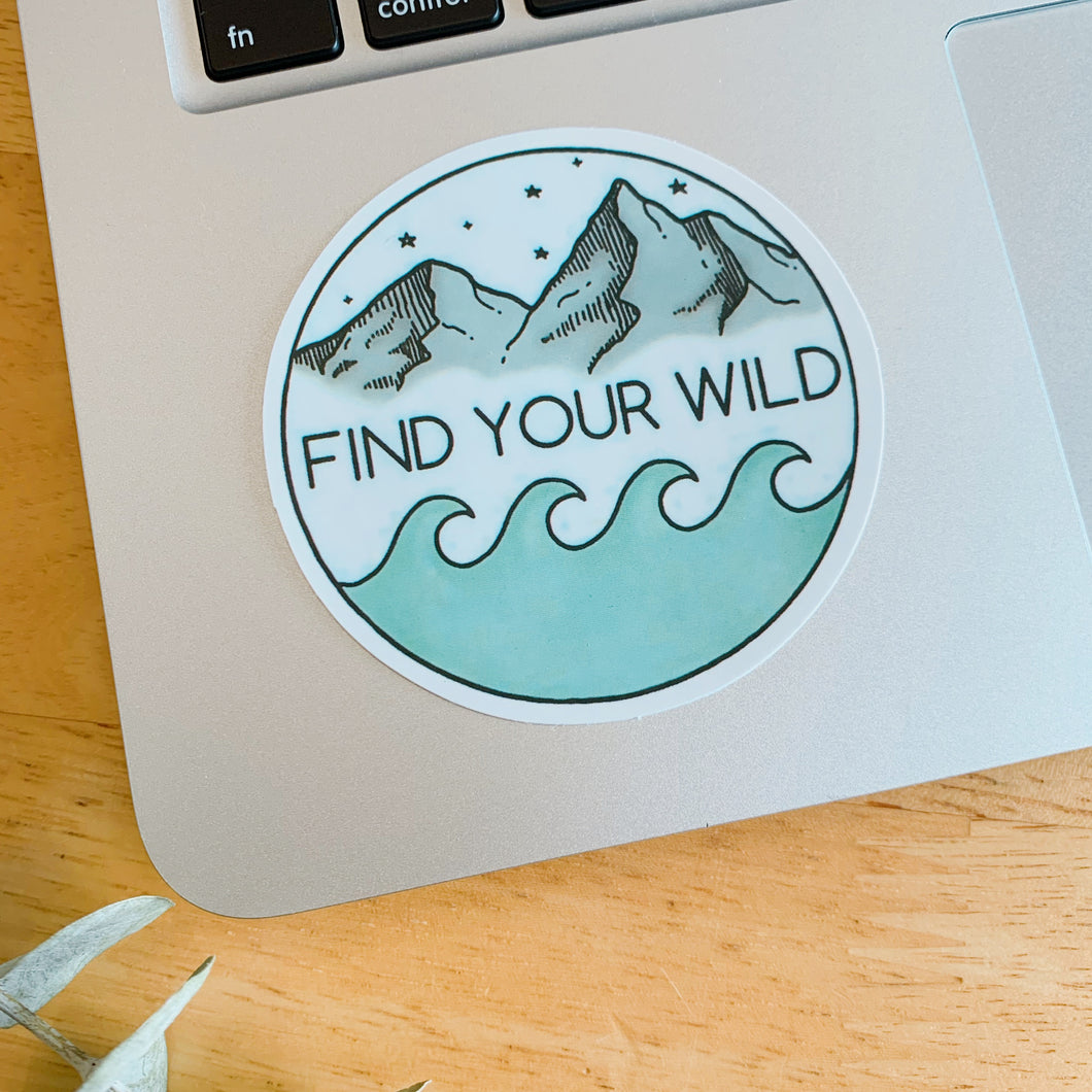 Find your wild sticker