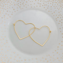 Heart Hoops Gold and Silver