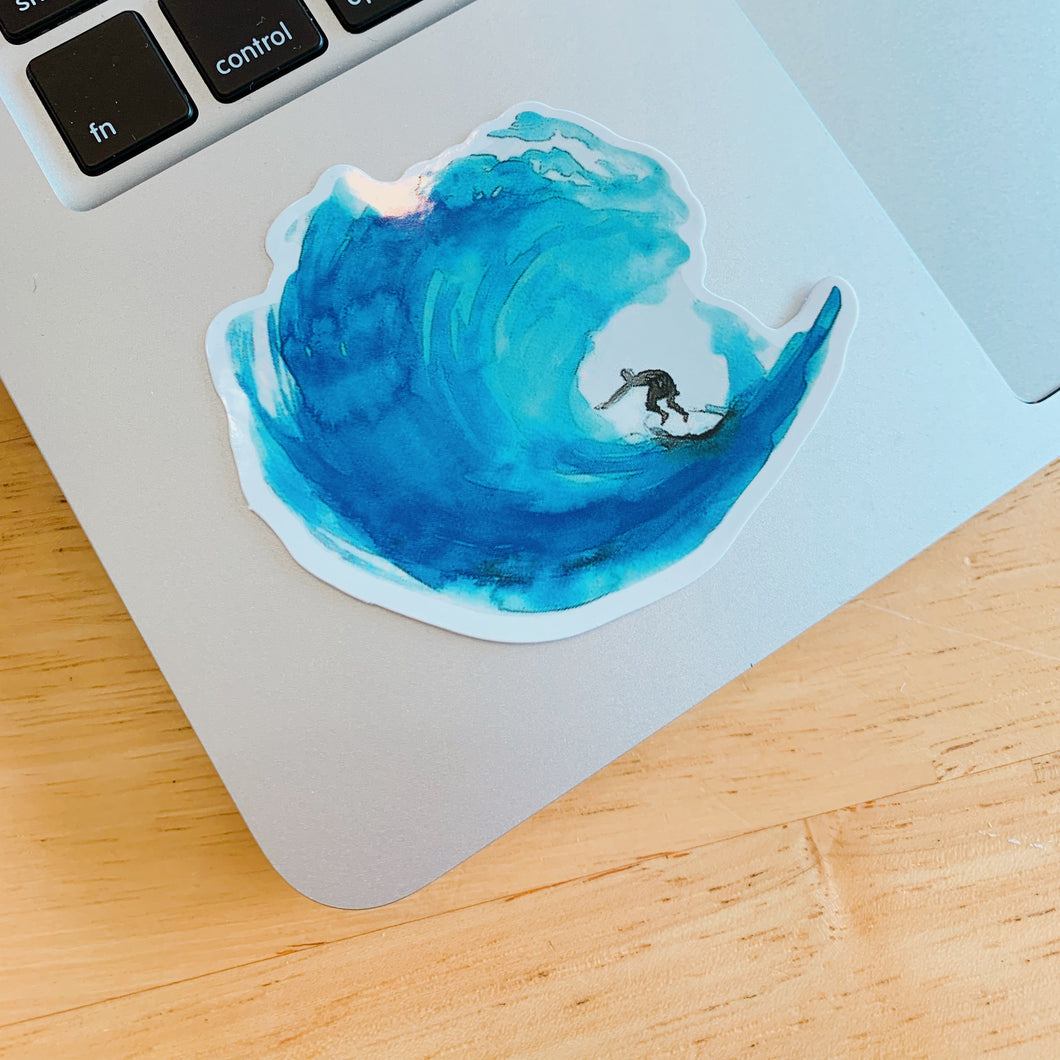Surfer sticker