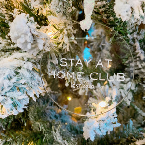 Stay at home club Christmas Ornament