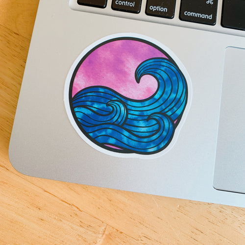 Wave sticker