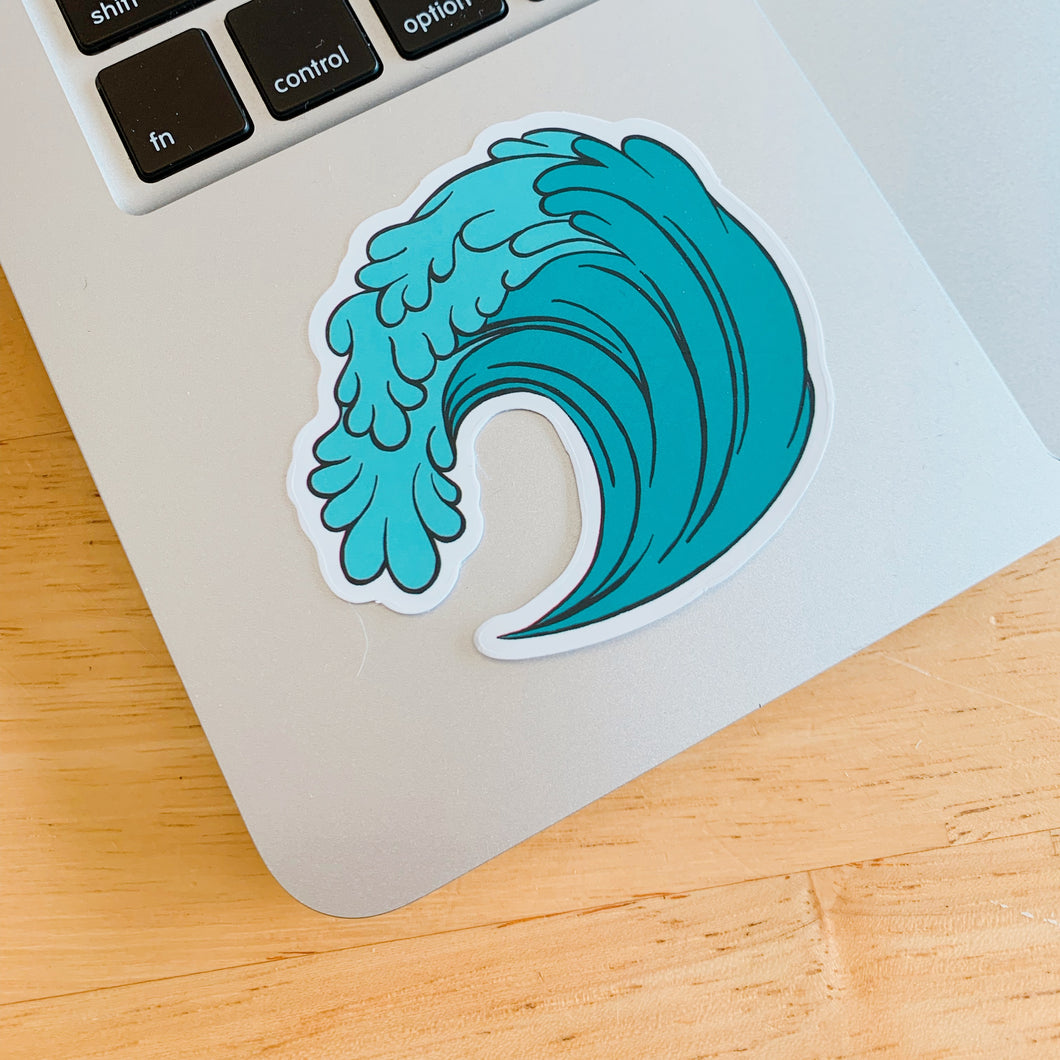 Wave sticker