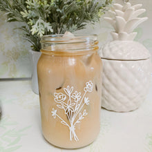 Wildflower Bouquet Glass Cup