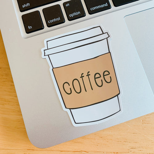 Coffee sticker