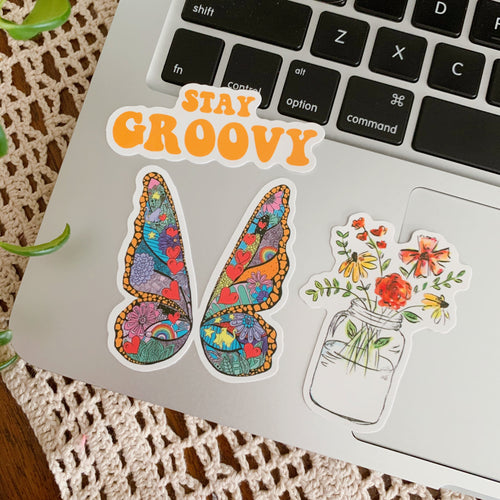 Stay Groovy Sticker Set