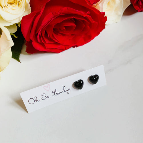 Black jelly heart