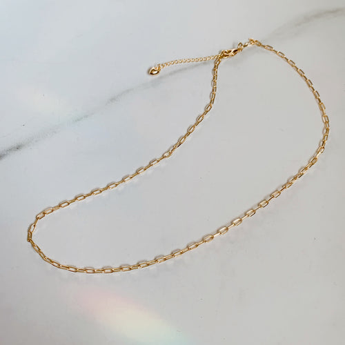 Mini Paper clip  necklace