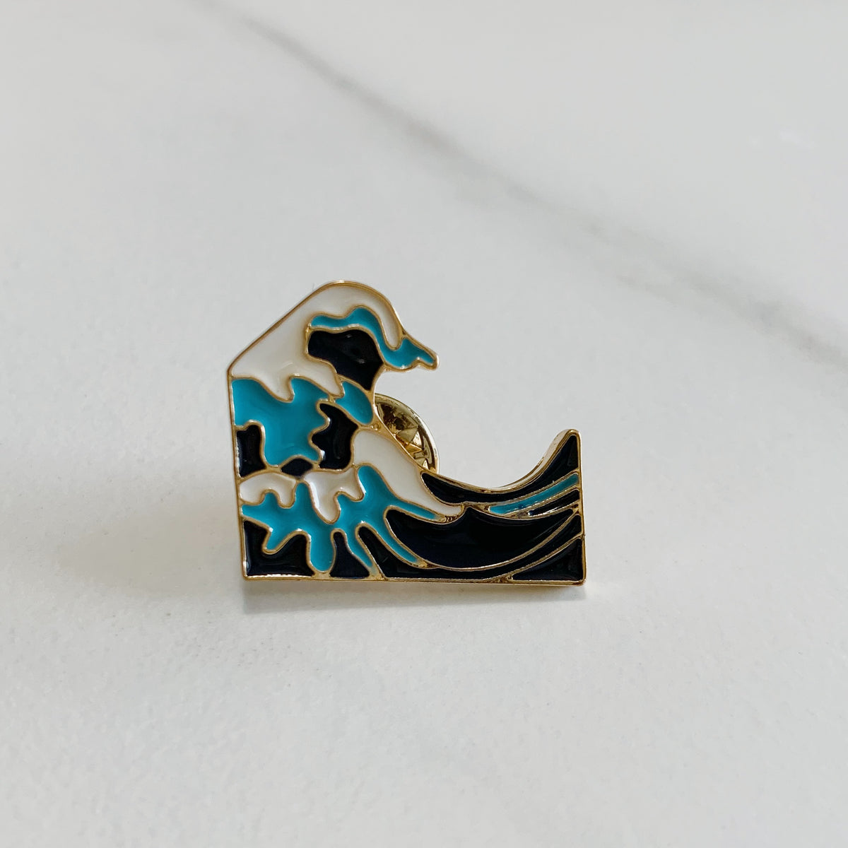 Wave Enamel Pin – Oh So Lovely