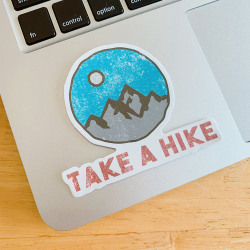 Take a hike sticker