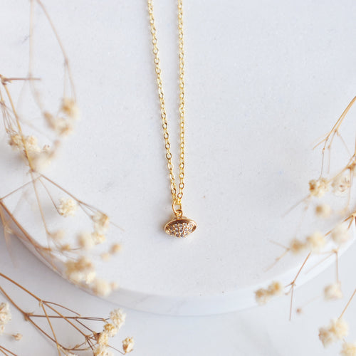 SATURN, Dainty Minimalist Necklace