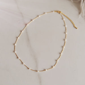 Gemma Pearl Beaded Necklace