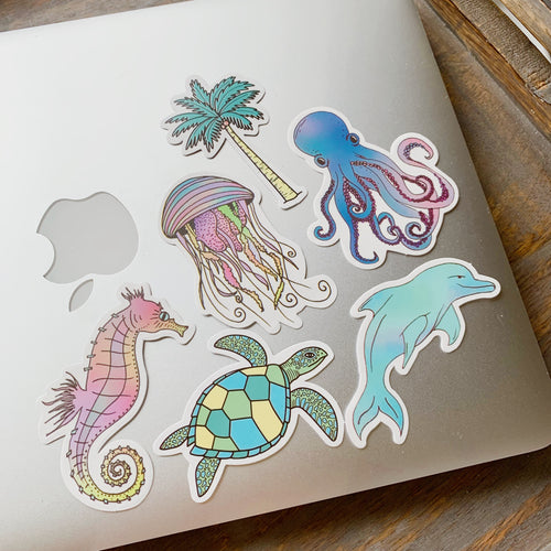 Under the sea sticker set
