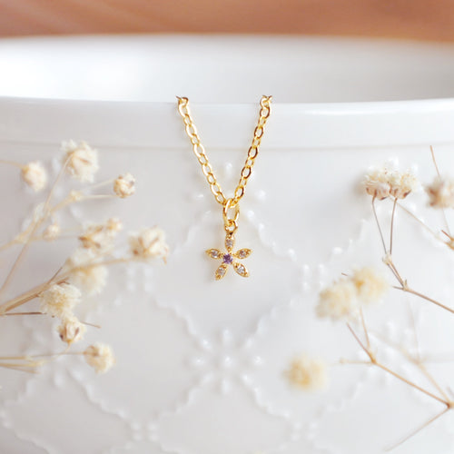WILD FLOWER Dainty, Whimsical Necklace