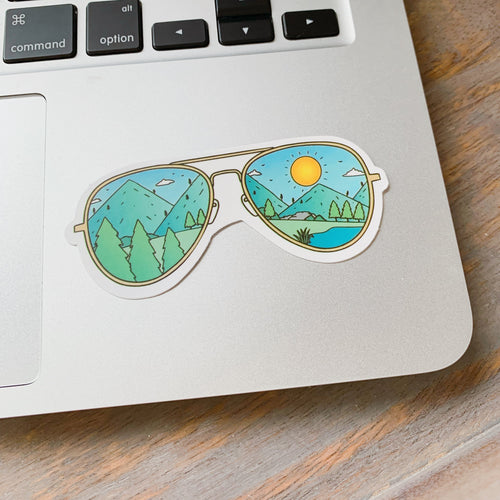 Sunglasses sticker