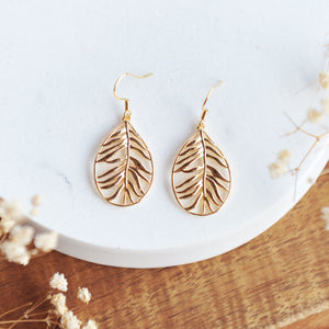 LANA Gold Leaf Earrings