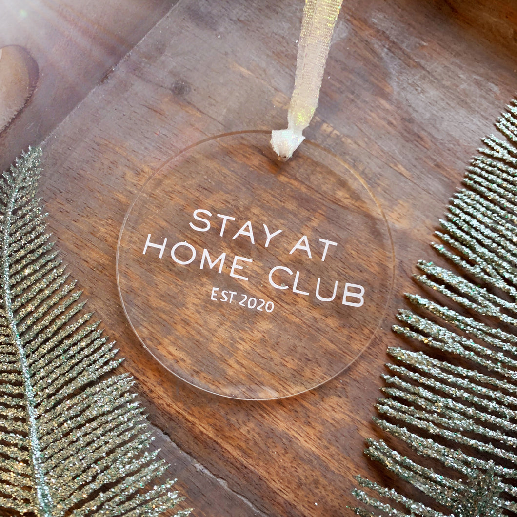Stay at home club Christmas Ornament
